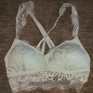 Criss Cross Back Bralette Lacy